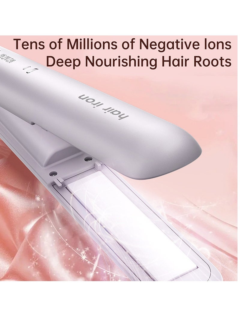 Mini wireless straightener rechargeable portable USB clip bangs curling straight dual-purpose dormitory magic straightener - Image 3